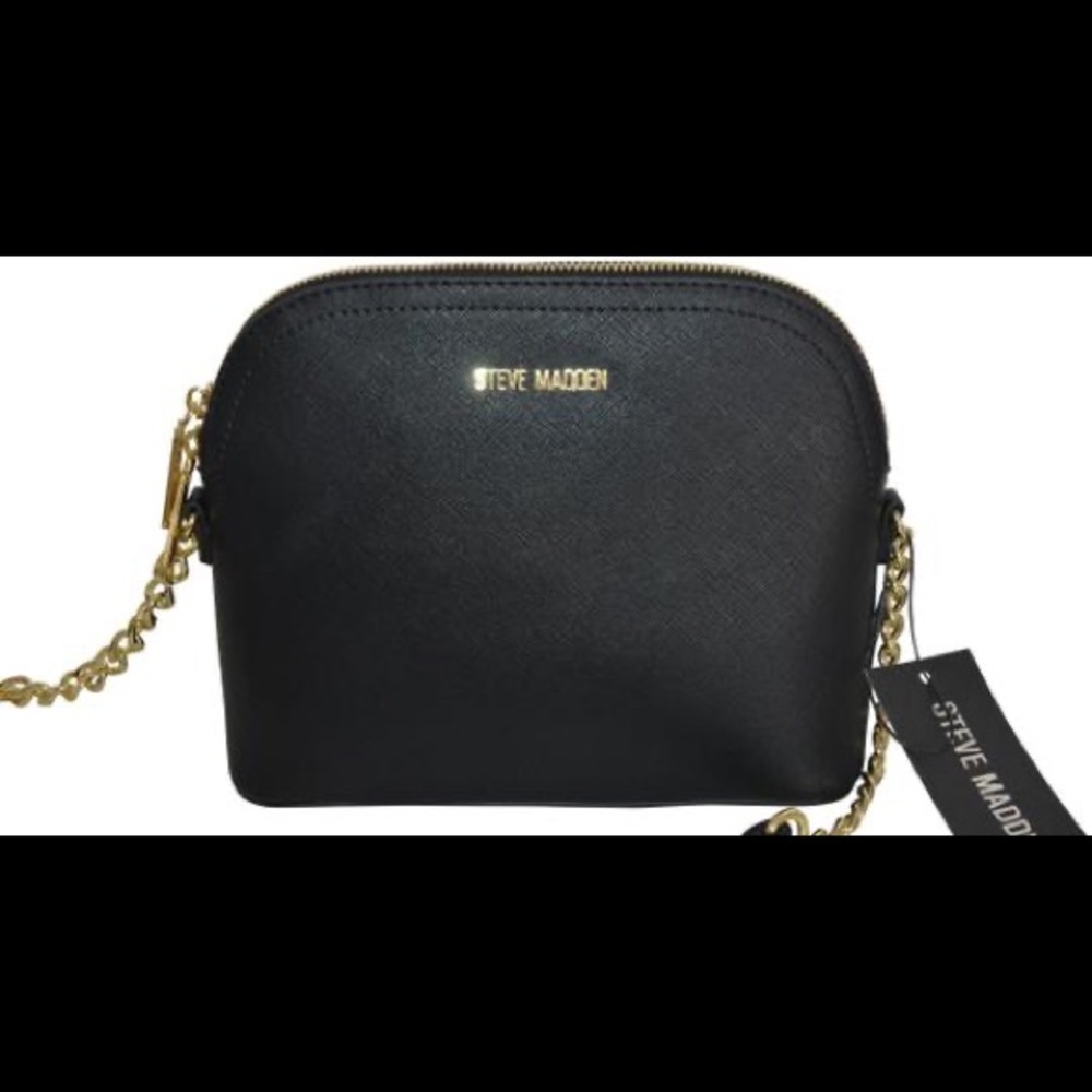Steve Madden Chain Crossbody Bag Black/Gold
